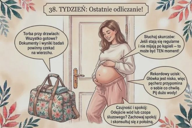 38. tydzień ciąży: jak rozwija się dziecko? Waga i wygląd